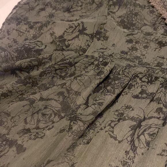 Y2k Mudd Floral Lace V-Neck Flowy Blouse Size Large NWOT - Picture 5 of 8